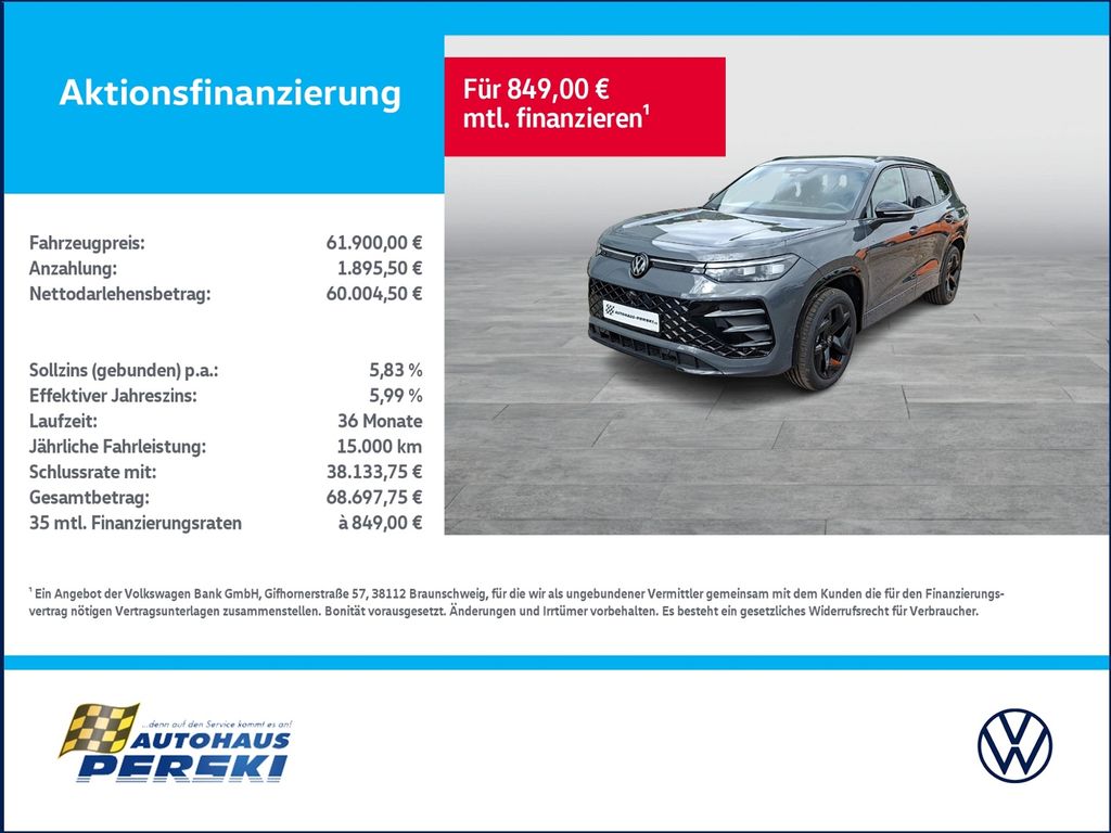 Bild des Angebotes Volkswagen Tayron 2.0 TDI R-Line 4Motion DSG Black Style A
