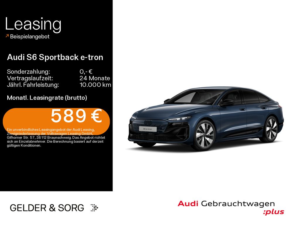 Bild des Angebotes Audi S6 Sportback e-tron 370 kW S line 655km/WLTP*B&O
