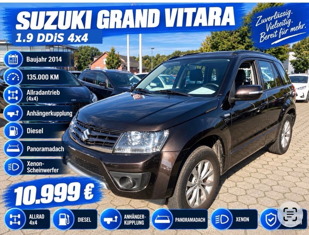 Bild des Angebotes Suzuki Grand Vitara 1.9 DDIS X 30"Allrad"SHZ"Xenon"