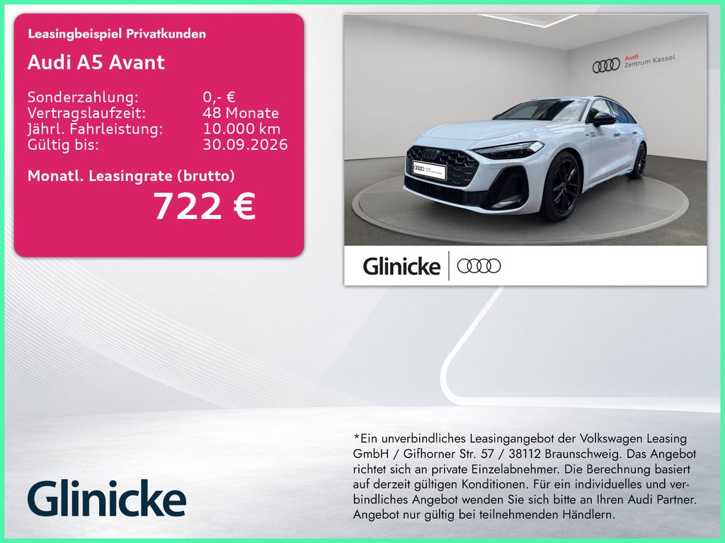 Bild des Angebotes Audi A5 Avant e-hybrid qu S line Matrix B&O AHK HuD