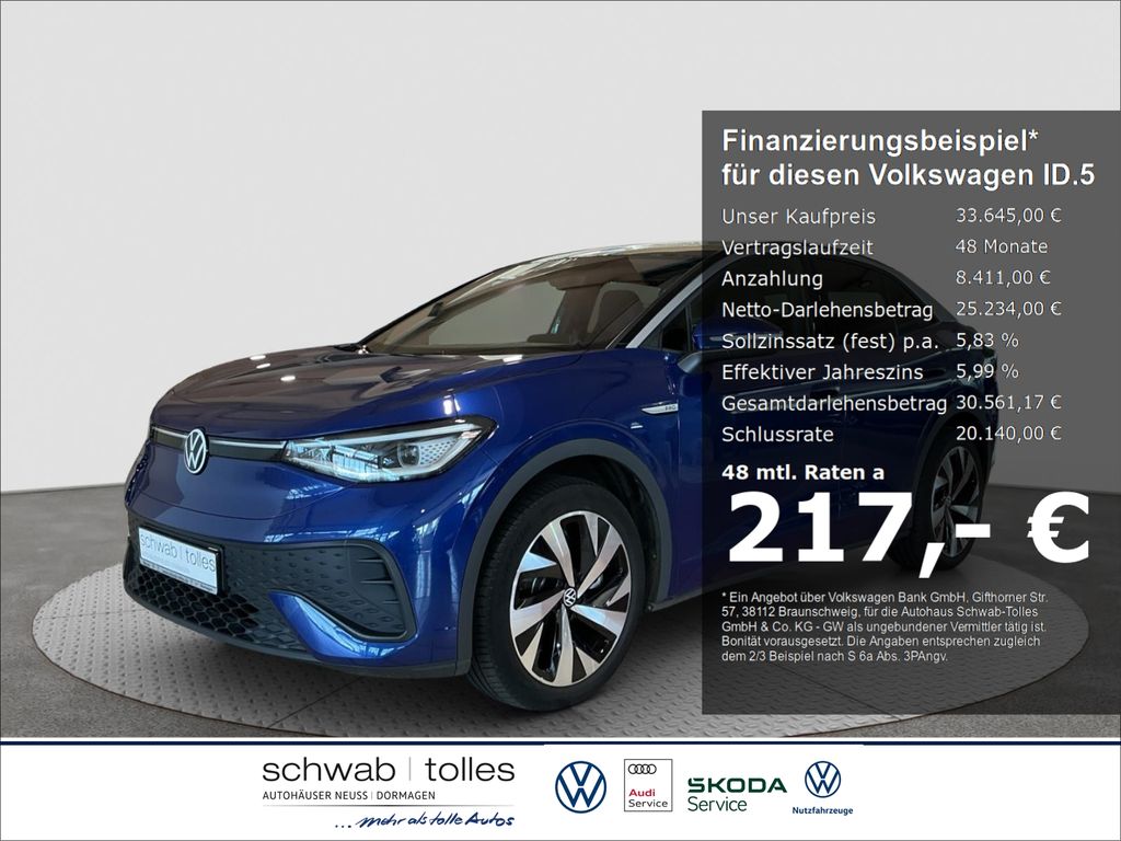 Bild des Angebotes Volkswagen ID.5 Pro (77kwh) IQLIGHT Rückfahr Keyless Wärmep