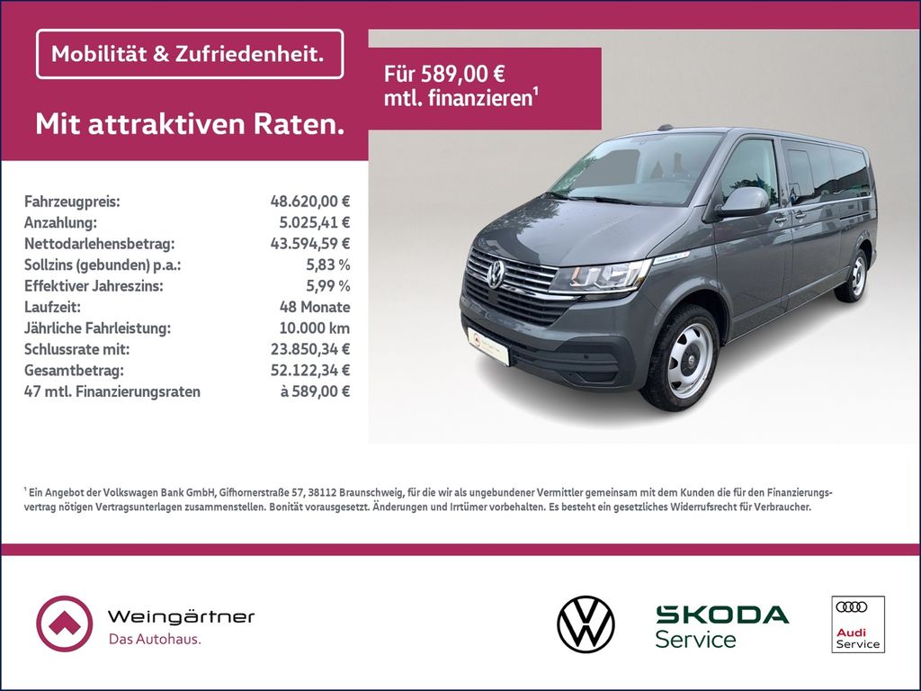 Bild des Angebotes Volkswagen T6.1 Caravelle Comfortline lang 2.0 TDI, AHK, Na