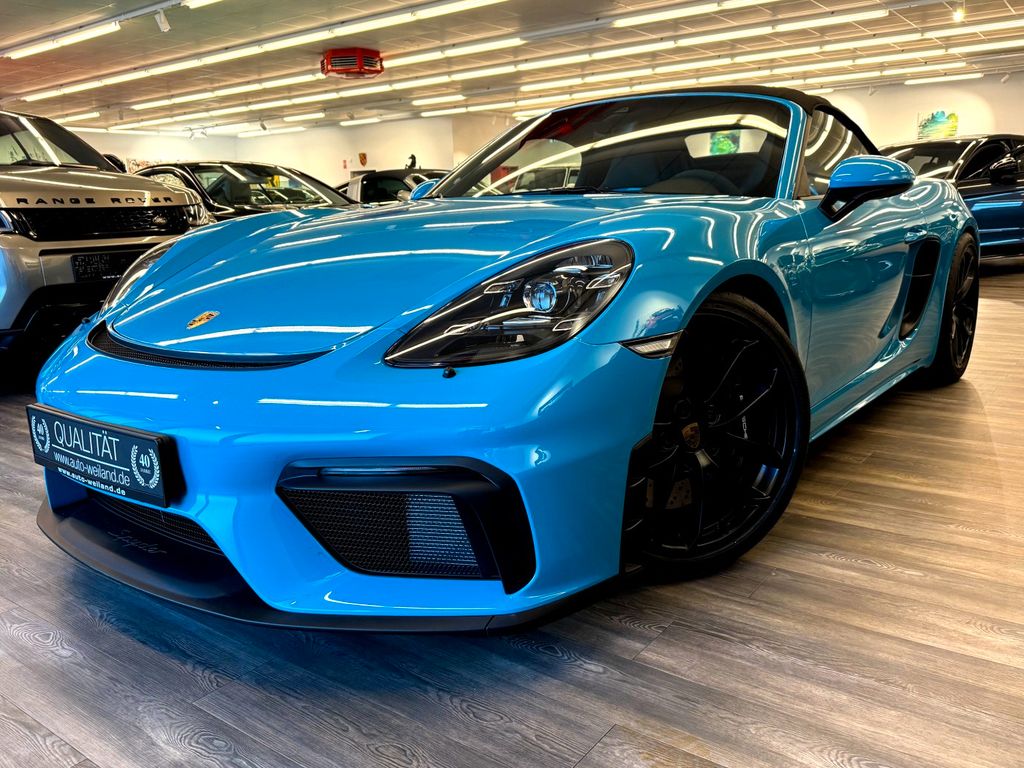Bild des Angebotes Porsche Boxster 718 Spyder 1.Hand Sportsitze Miami Blau