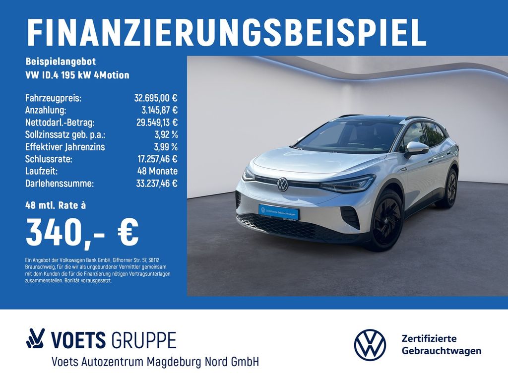 Bild des Angebotes Volkswagen ID.4  195 kW 4Motion Pro IQ-LIGHT+PANO+AHK+ACC