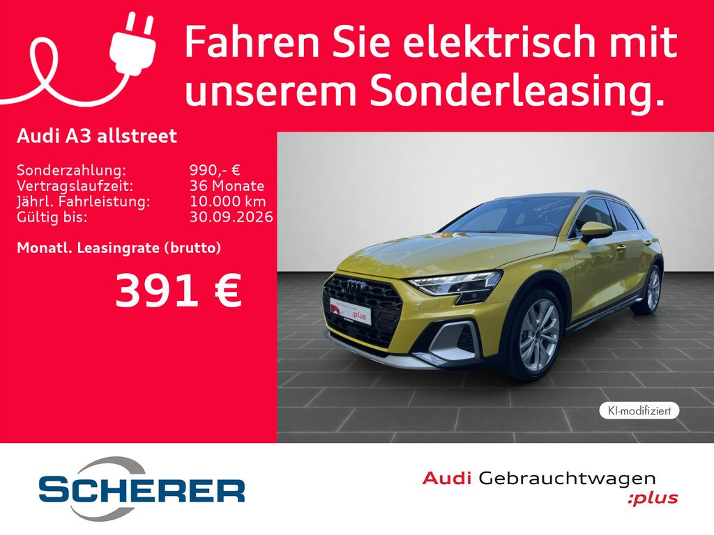 Bild des Angebotes Audi A3 allstreet TFSIe S line KAMERA AHK NAVI+ SONOS