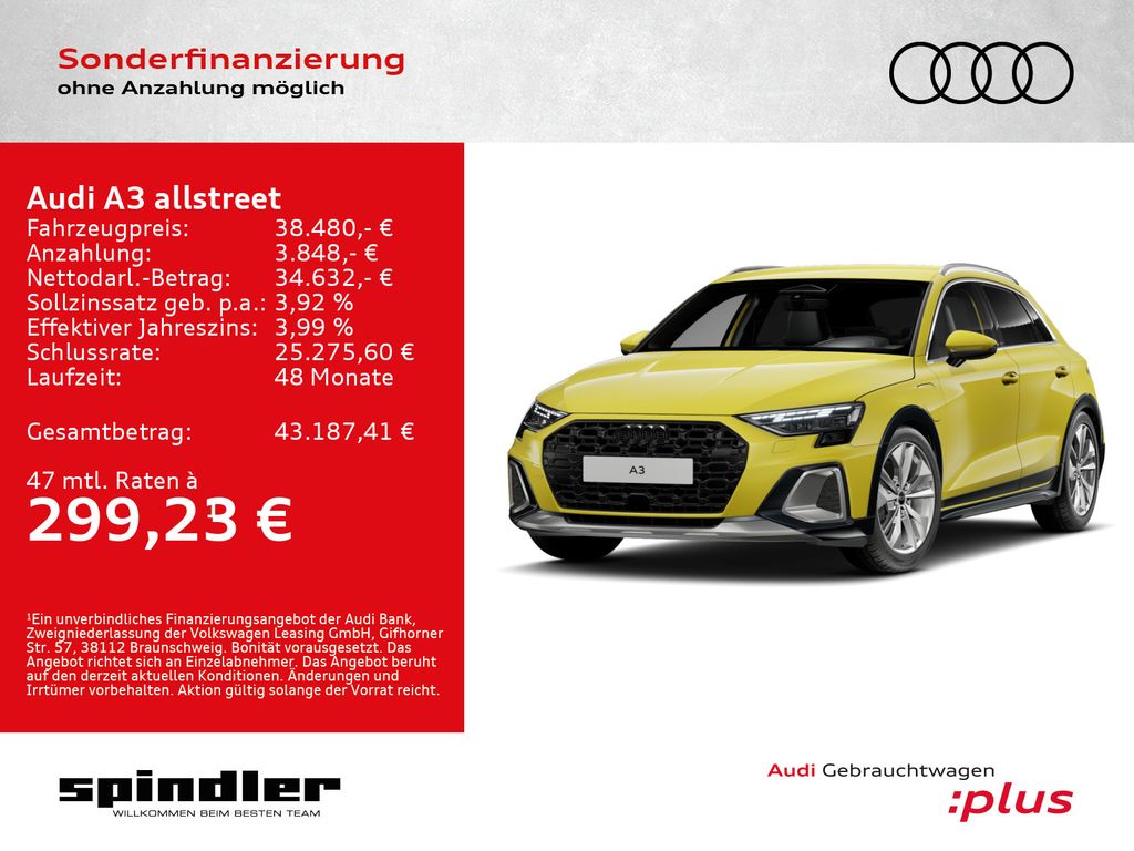 Bild des Angebotes Audi A3 allstreet TFSIe S-tronic / Sonos, AHK, LED