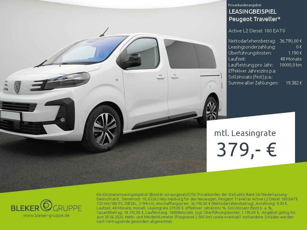 Bild des Angebotes Peugeot Traveller Active L2 Diesel 180 EAT8