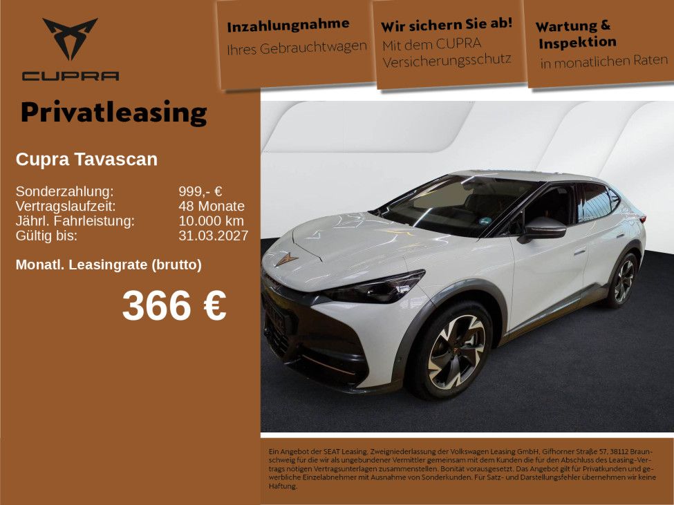 Bild des Angebotes Cupra Tavascan Endurance 82kWh LED NAVI KEYLESS WÄPU