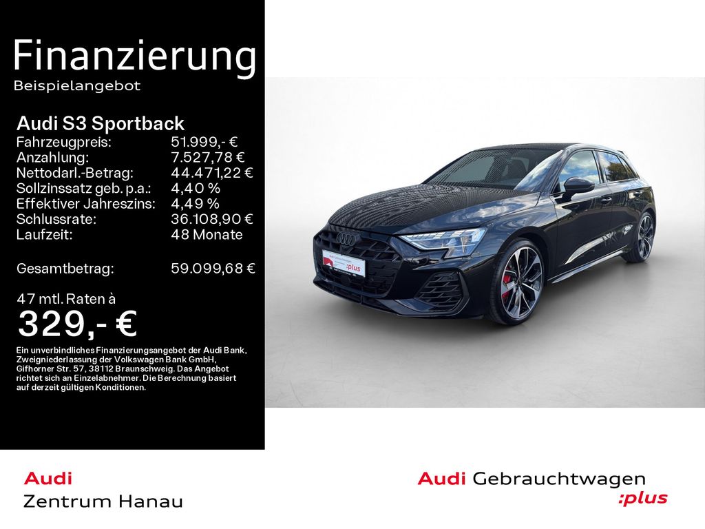 Bild des Angebotes Audi S3 Sportback TFSI*NAVI-PLUS*MATRIX*HUD*PANO*OPTI