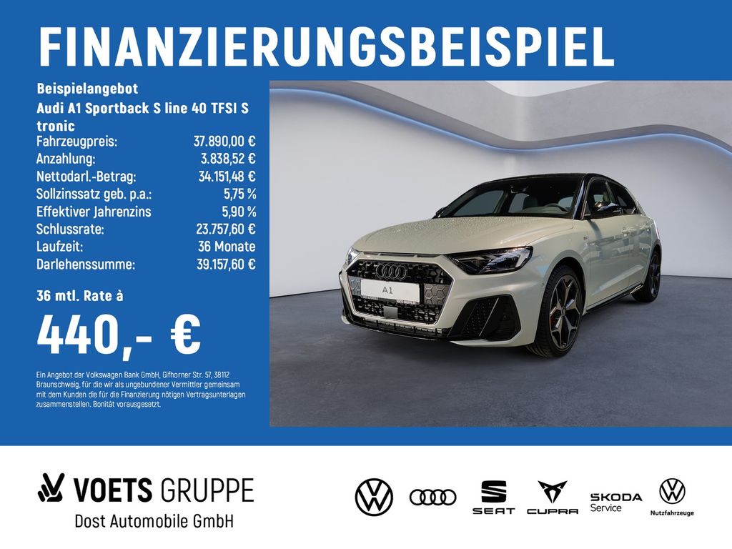 Bild des Angebotes Audi A1 Sportback S line 40 TFSI S tronic NAVI+SONOS