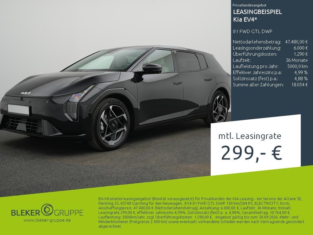 Bild des Angebotes Kia EV4 81 FWD GTL DWP