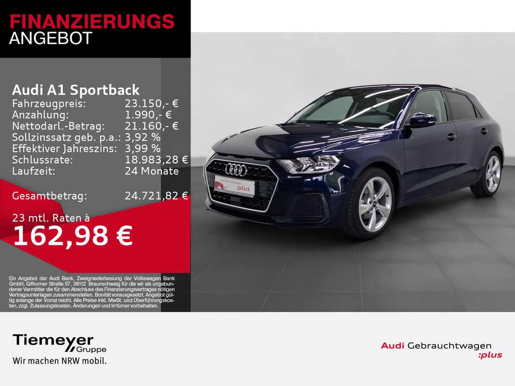 Bild des Angebotes Audi A1 Sportback 35 TFSI ADVANCED LM17 SITZHZG SPORT