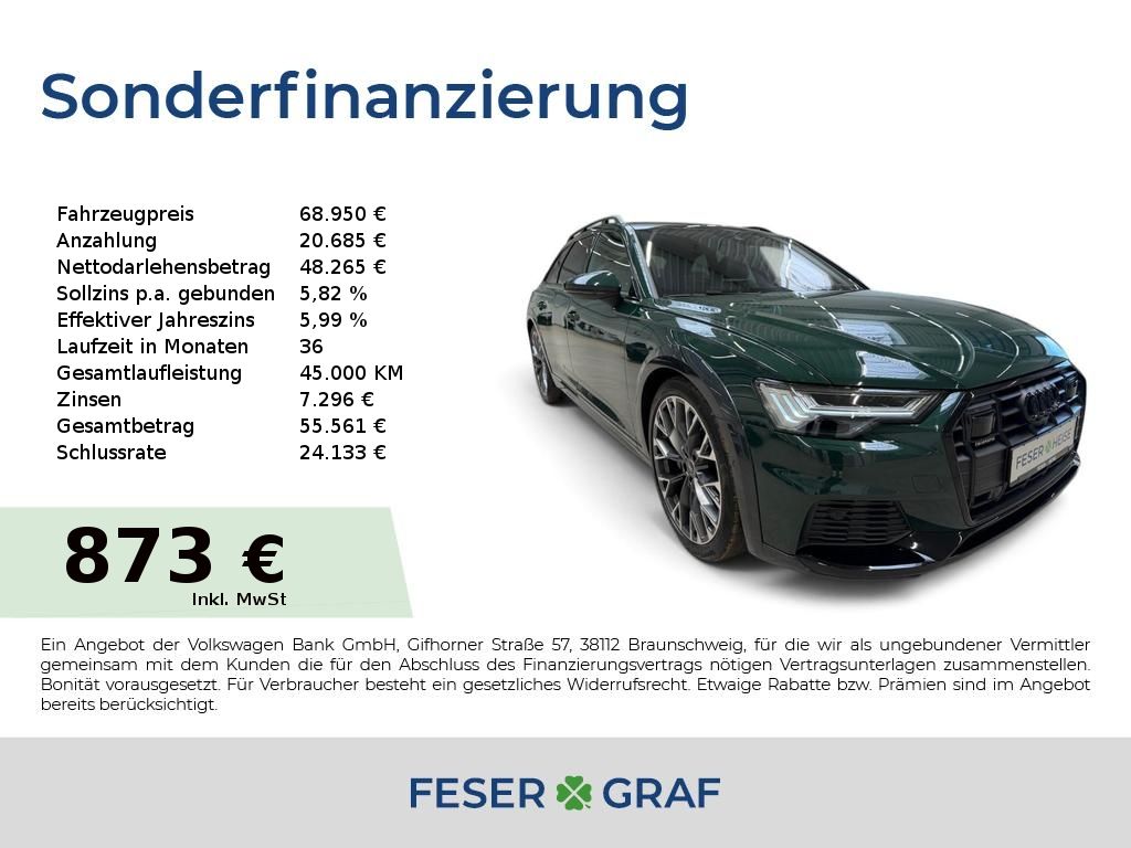 Bild des Angebotes Audi A6 Allroad quattro 55 TDI LED/360°/AHK/Sta.hz./B