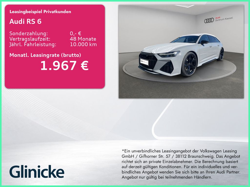 Audi RS 6 Av. 4.0 TFSI qu. Laser B&O Pano Sportabgas
