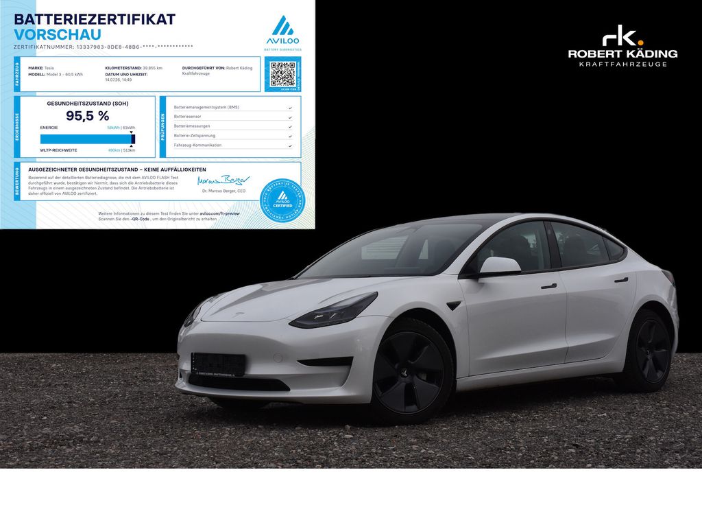 Bild des Angebotes Tesla Model 3 RWD/Pearl White/8-fach/KI-Computer