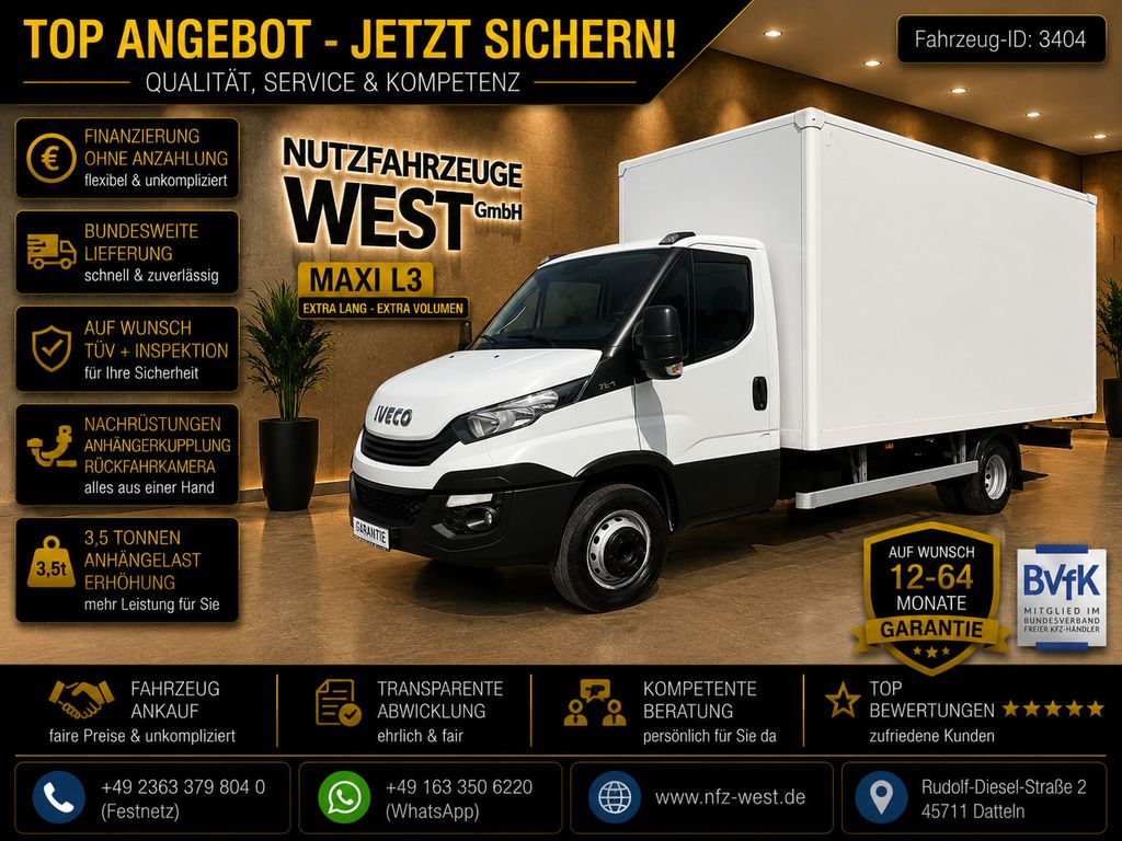 Bild des Angebotes Iveco Daily 72c18 Maxi XXL Koffer*1.Hand*Euro6*