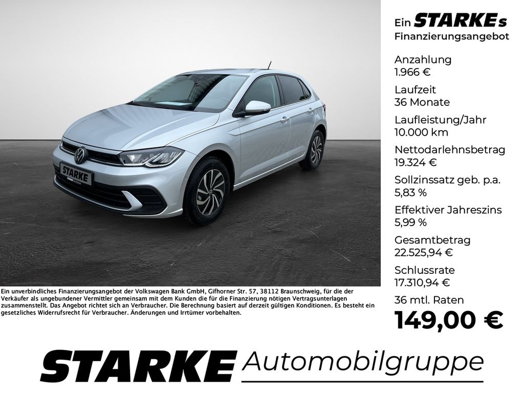 Bild des Angebotes Volkswagen Polo 1.0 TSI DSG Life  LED Kamera PDC LM Tempo K