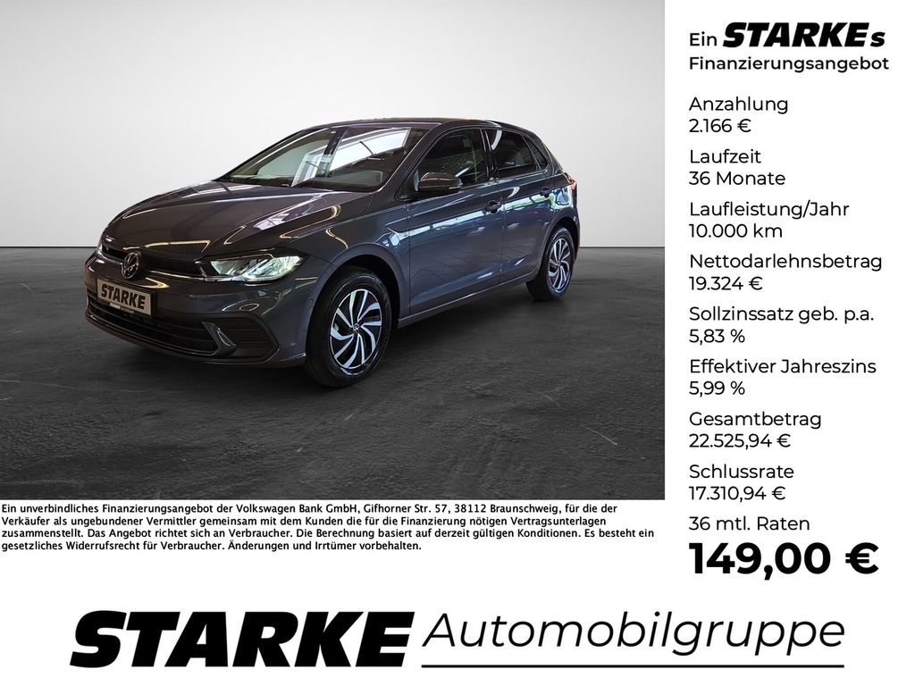 Bild des Angebotes Volkswagen Polo 1.0 TSI DSG Life  LED Kamera PDC LM Tempo K