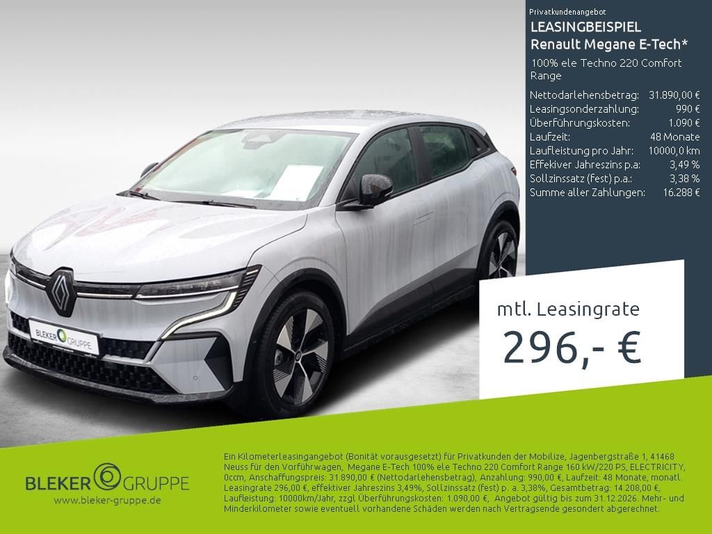 Bild des Angebotes Renault Megane 100% ele Techno 220 Comfort Range
