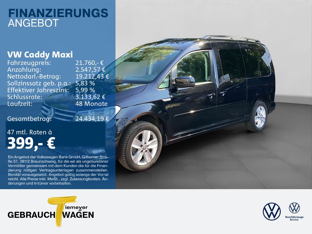 Bild des Angebotes Volkswagen Caddy Maxi 1.4 TSI DSG COMFORTLINE LM16 GJR SHZ