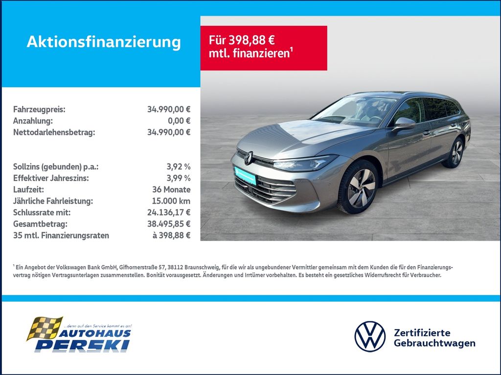 Bild des Angebotes Volkswagen Passat Variant 1.5 eTSI Business DSG AHK, KLIM