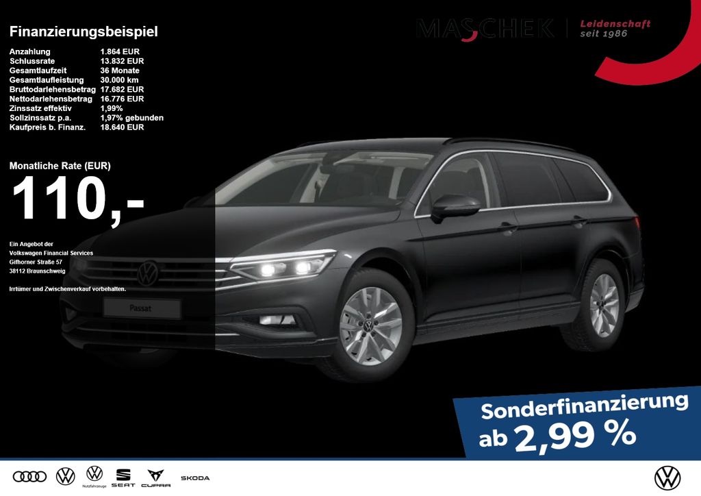 Volkswagen Passat Variant 2.0 TDI DSG HuD DCC IQLight RearV