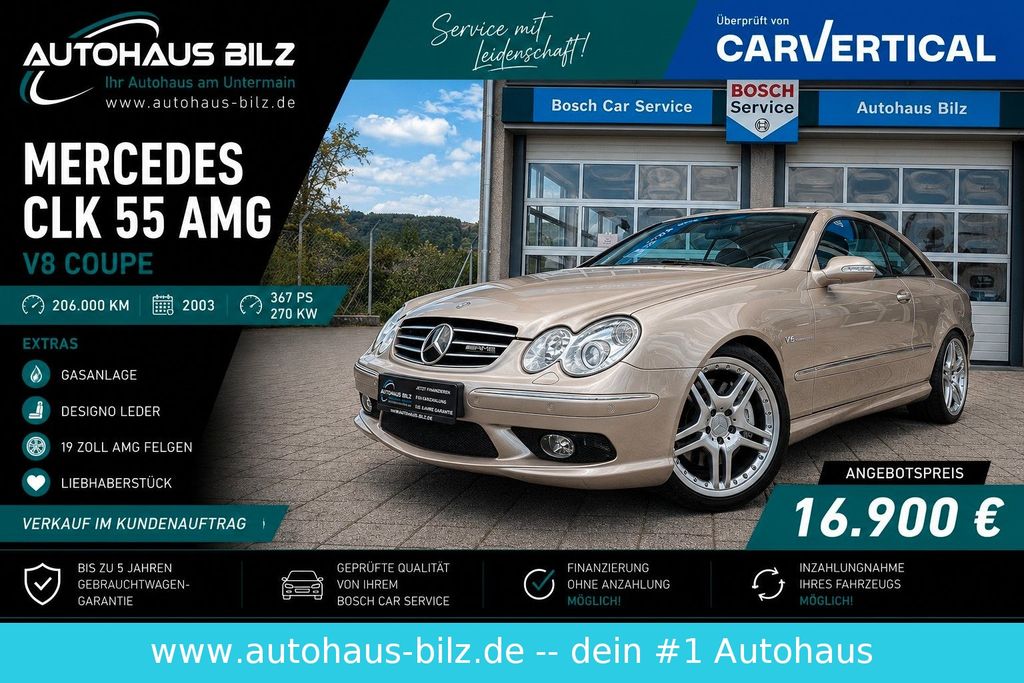 Bild des Angebotes Mercedes-Benz CLK 55 AMG Coupe*Designo*19Zoll*Memory*
