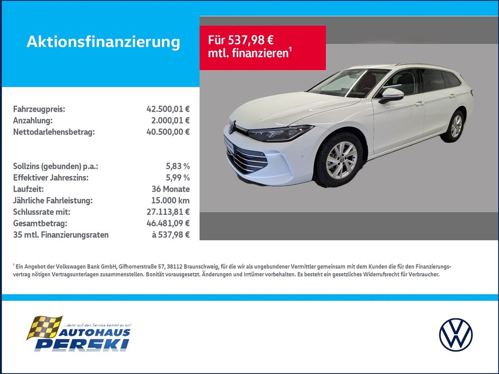 Bild des Angebotes Volkswagen Passat Variant 2.0 TDI Business DSG KLIMA, NAVI