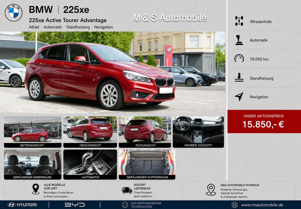 Bild des Angebotes BMW 225 Active Tourer xe Advantage °4x4-Automatik°