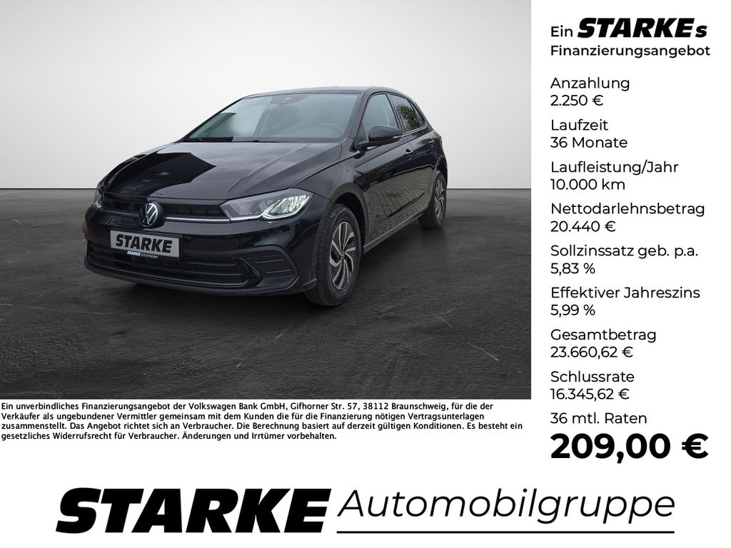 Bild des Angebotes Volkswagen Polo 1.0 TSI DSG Life  LED Kamera PDC LM Tempo K