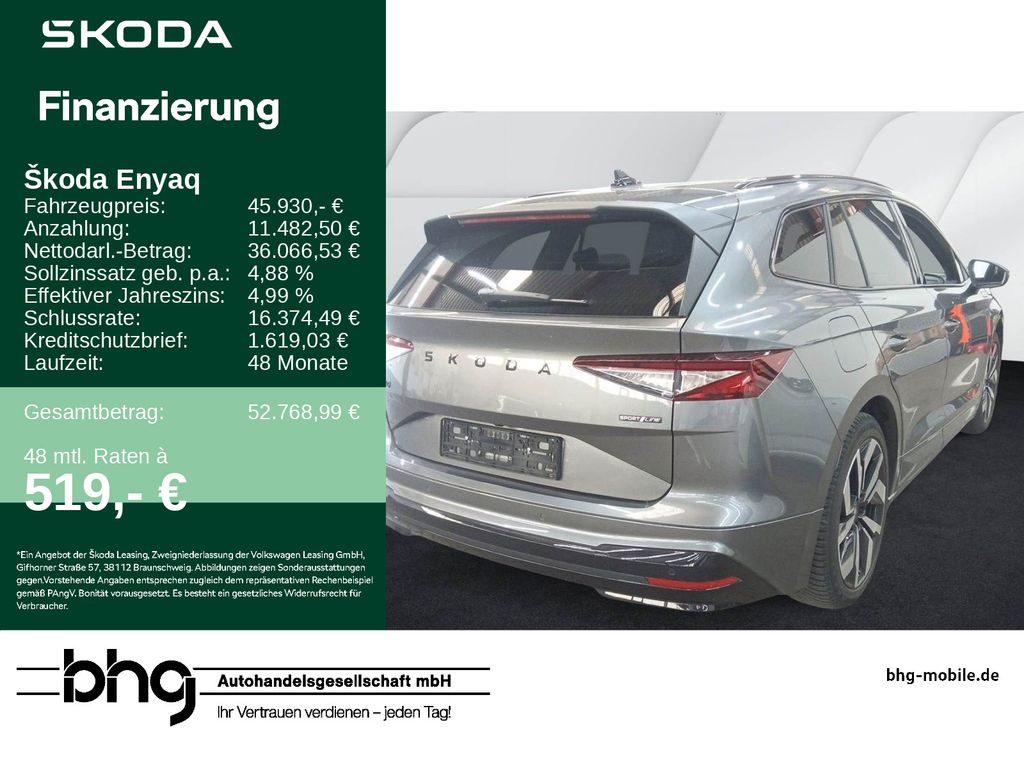 Bild des Angebotes Skoda Enyaq 85 Sportline #AHK #PANO #KAMERA #ACC #APP-