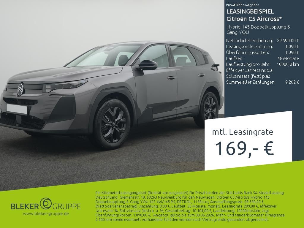 Bild des Angebotes Citroën C5 Aircross Hybrid 145 Doppelkupplung 6-Gang YO