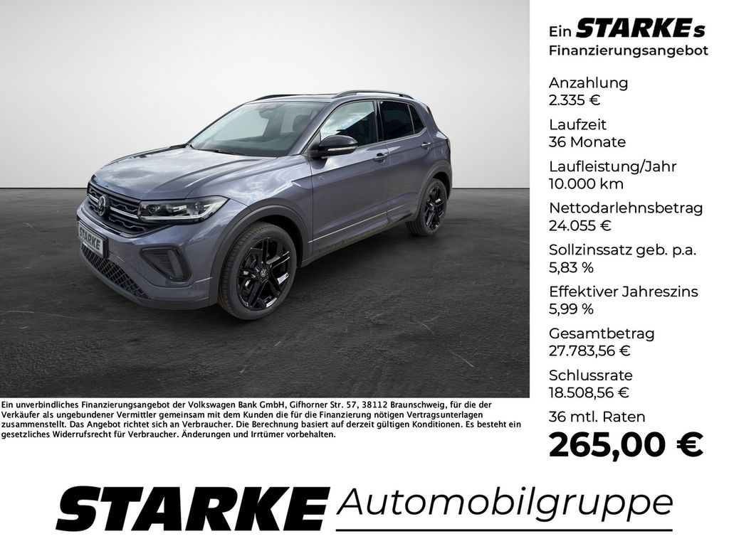 Volkswagen T-Cross 1.0 TSI DSG R-Line Black Style IQ Light