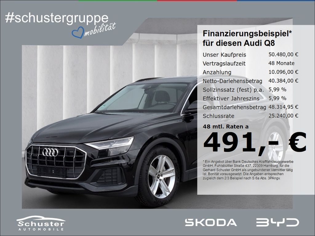 Bild des Angebotes Audi Q8 50TDI quattro*Luftfed 360°Kam Panodach Leder