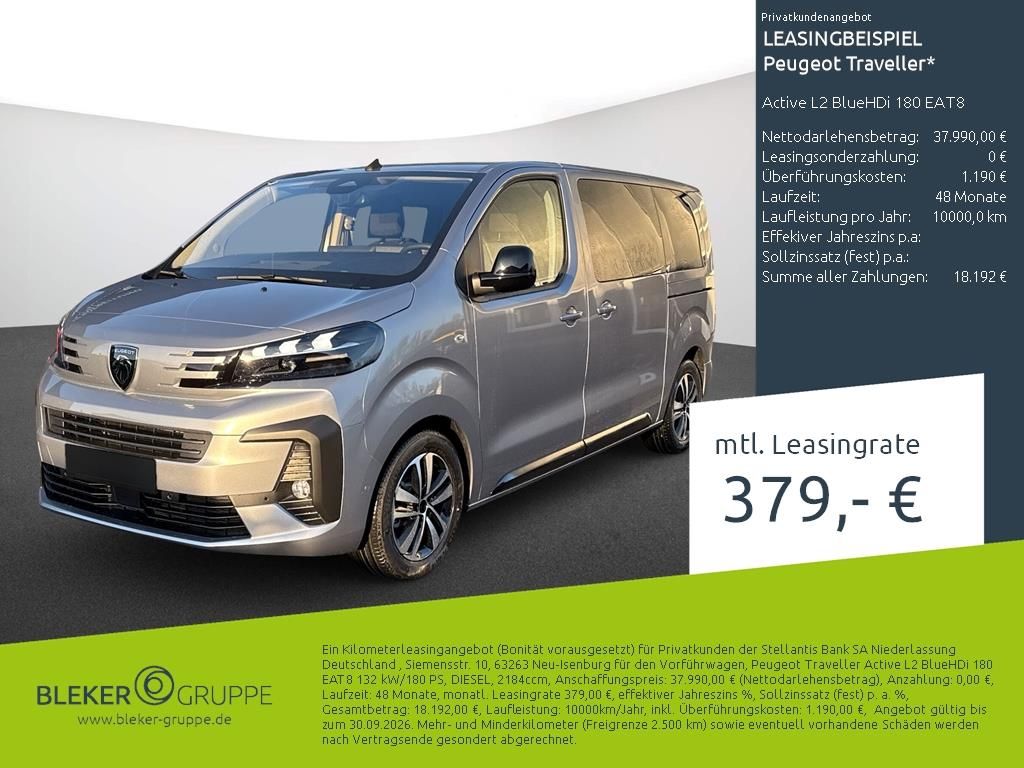 Bild des Angebotes Peugeot Traveller Active L2 BlueHDi 180 EAT8