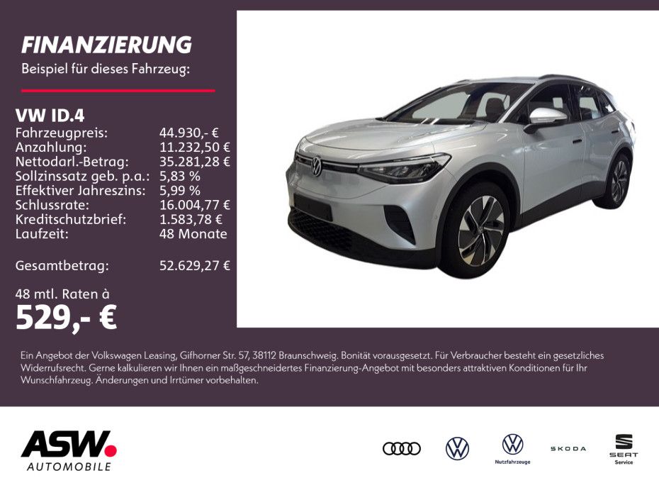 Bild des Angebotes Volkswagen ID.4 Pro 4M LED Navi RFK ACC SHZ Wärmepumpe AHK