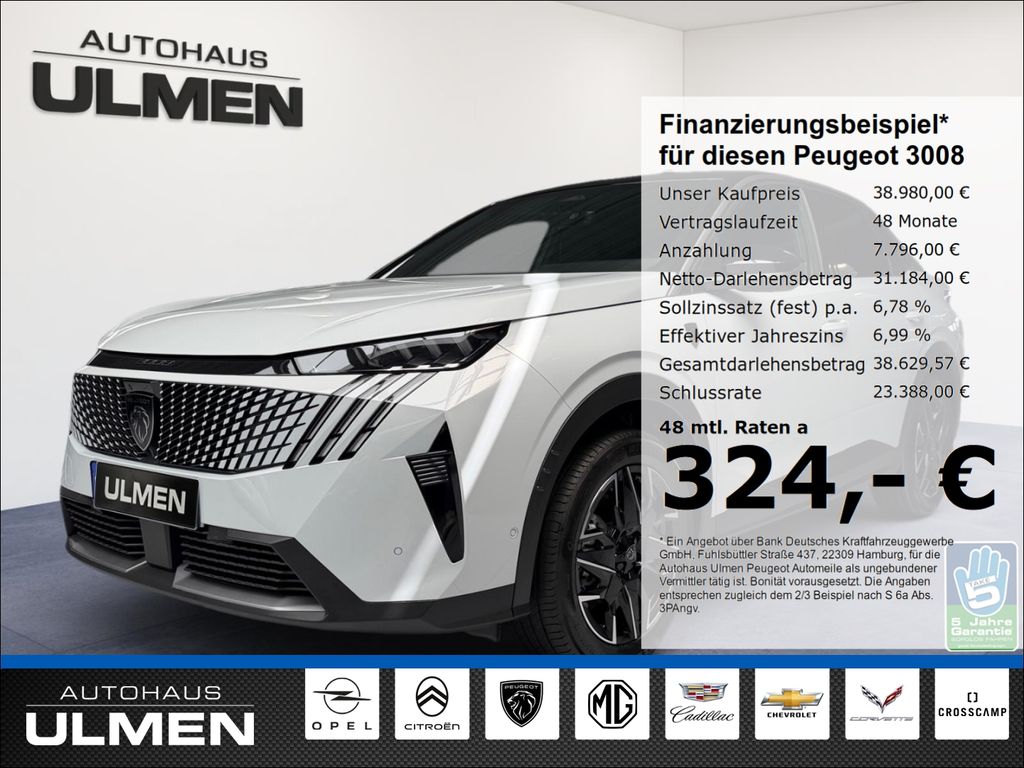Bild des Angebotes Peugeot 3008 Hybrid 145 GT Exclusive El. Panodach Navi D