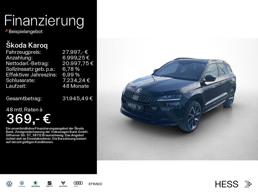 Bild des Angebotes Skoda Karoq 2.0 TSI 4x4 DSG SPORTLINE*AHK*PANO*CANTON*