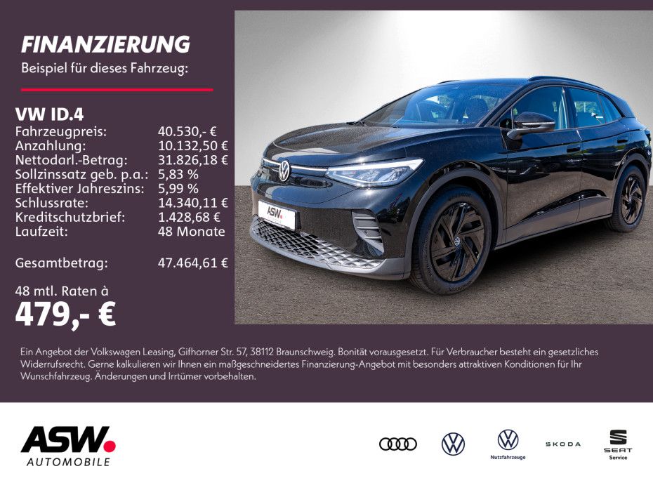 Bild des Angebotes Volkswagen ID.4 Pro LED Navi RFK ACC Wärmepumpe SHZ AHK