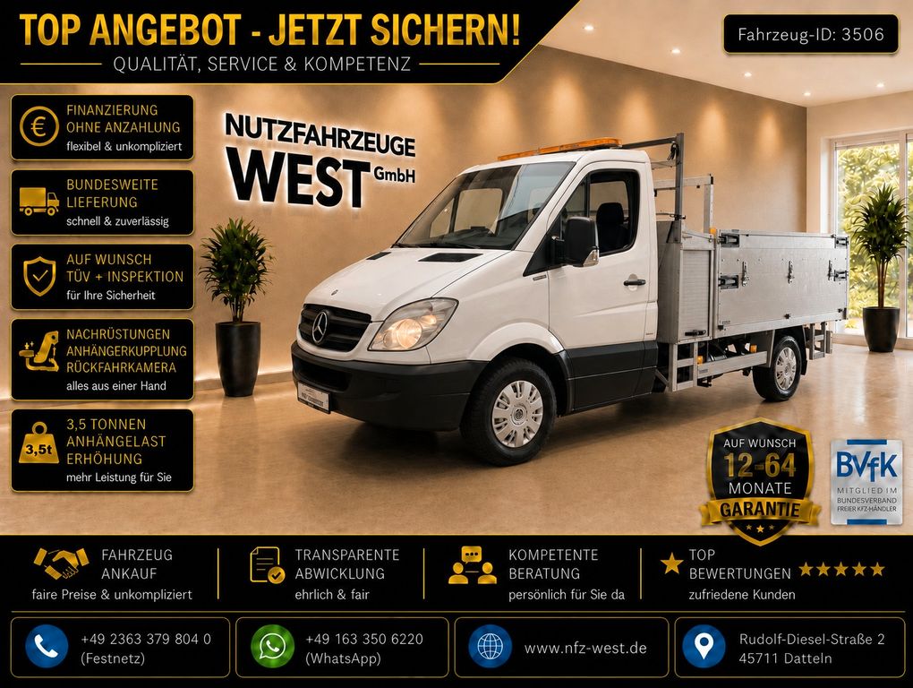 Bild des Angebotes Mercedes-Benz Sprinter 316 Benzin/Gaß*Kipper+Kran*Garantie*