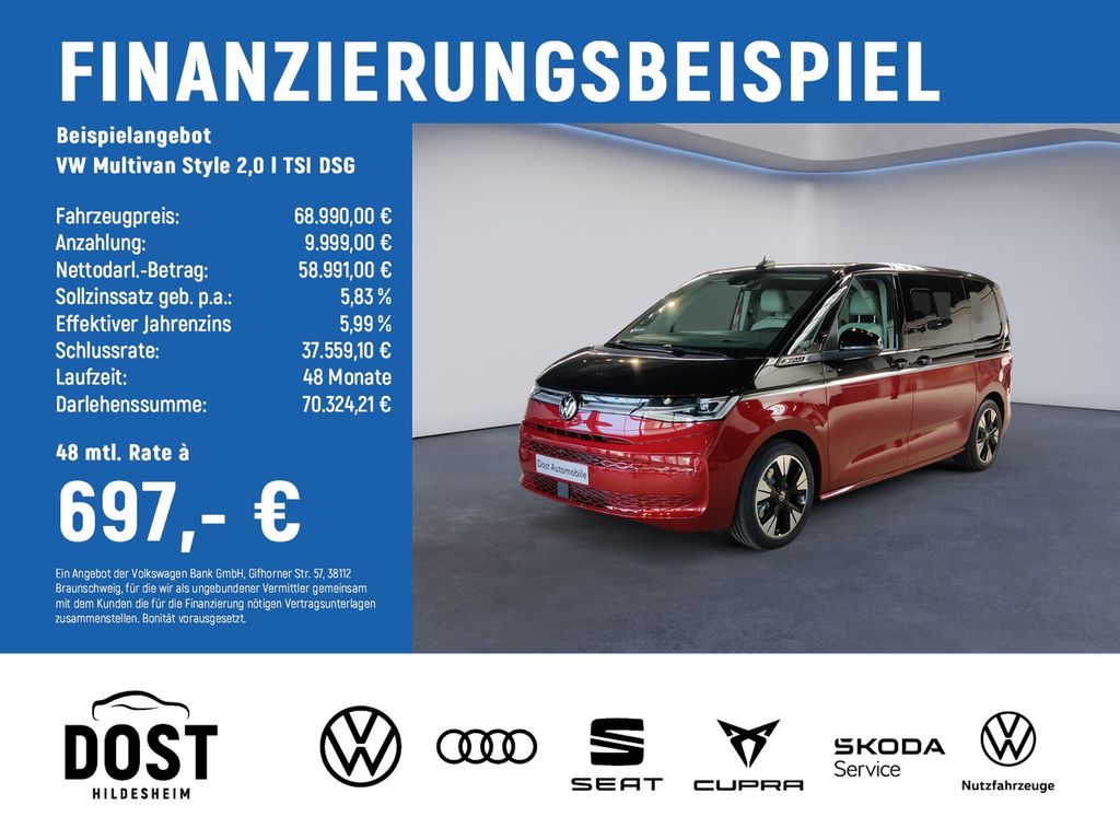Bild des Angebotes Volkswagen Multivan Style 2,0 l TSI DSG PANO+NAVI+AHK+STHZG