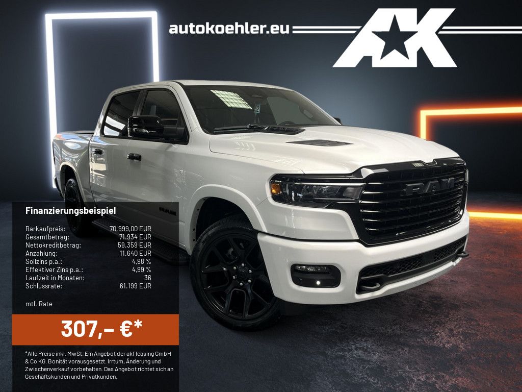 Dodge RAM Laramie Night Passenger Display Panorama 22"