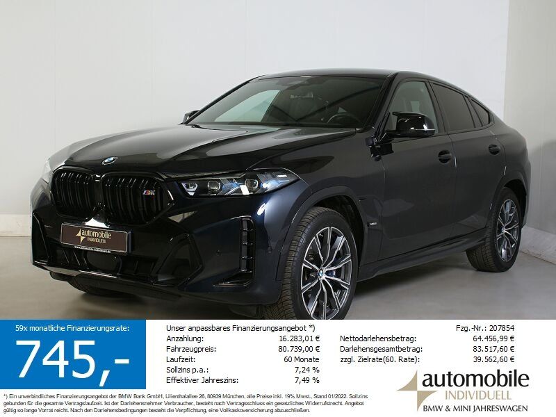 Bild des Angebotes BMW X6 M60i xDr NP 147270.-! AHK Panorama Standh B&W