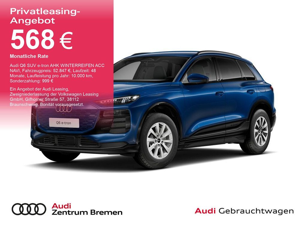 Bild des Angebotes Audi Q6 SUV e-tron AHK WINTERREIFEN ACC NAVI DAB
