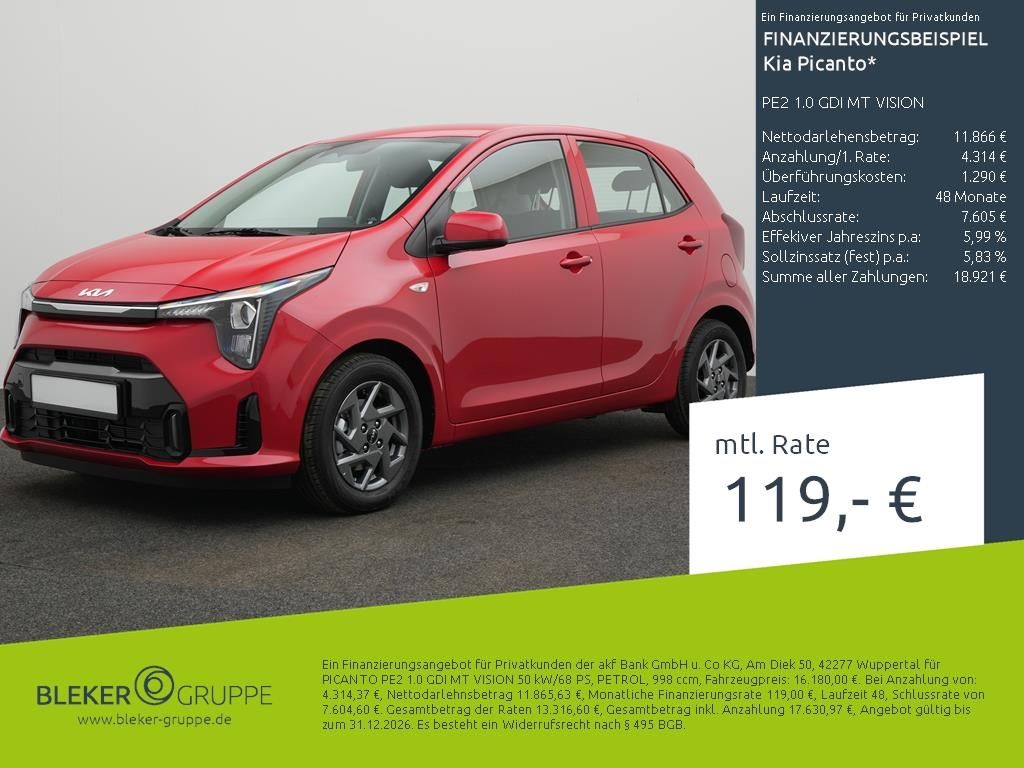 Bild des Angebotes Kia Picanto PE2 1.0 GDI MT VISION