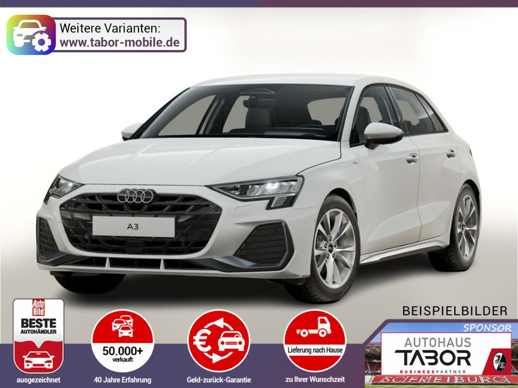 Bild des Angebotes Audi A3 Sportb S line Nav SHZ LED el.HK Kam UVP-29%*