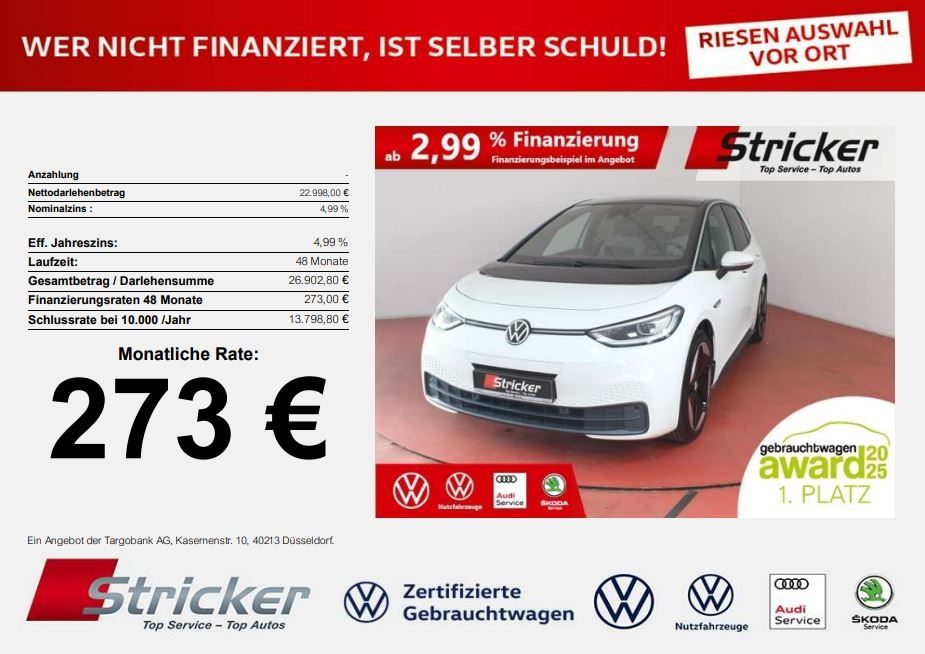 Bild des Angebotes Volkswagen ID.3 Family 150/58 273,-ohne Anzahlung Navi AHK