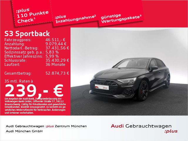 Bild des Angebotes Audi S3 Sportback TFSI S tronic Pano/Matrix/Navi+