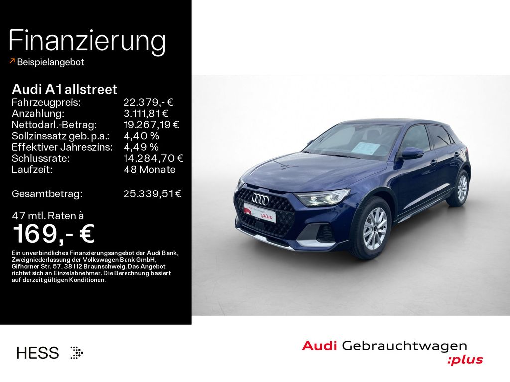 Bild des Angebotes Audi A1 allstreet 30 TFSI S-LINE*NAVI-PLUS*LED*SONOS*