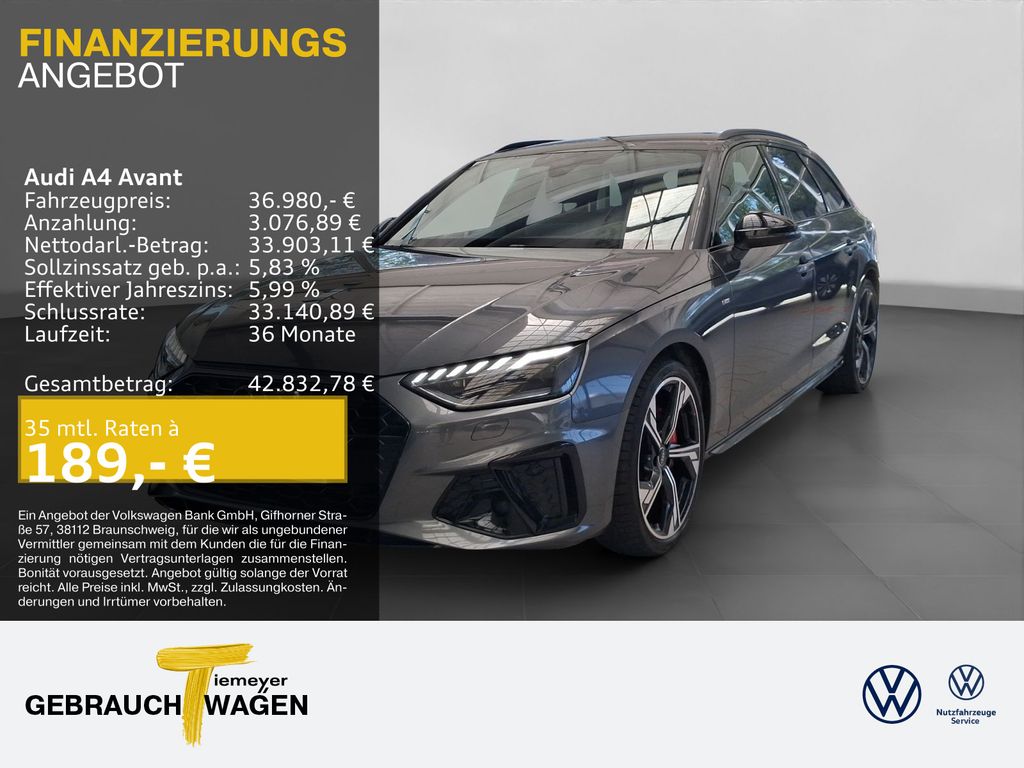 Audi A4 Avant 40 TFSI Q 2x S LINE MATRIX AHK LM19